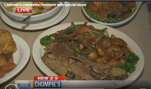 Passover Menu at Chompie's Scottsdale - 2017