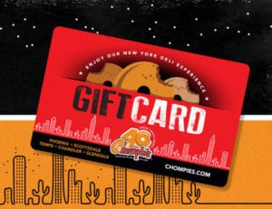 Chompie's Chanukah Menu - Holiday Gift Card Special